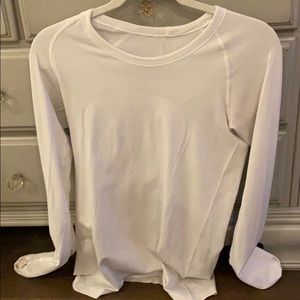 White swiftly tech long sleeve